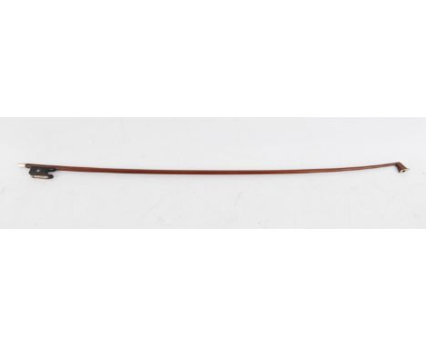 Silver mounted bow, stamped Tusson Paris, overall 74cm long,Condition Report:  Wear and tear consistent with age and use.Frog