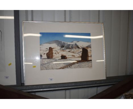 Christoff Penny, pencil signed etching "Castle Riggs" limited edition 20/150