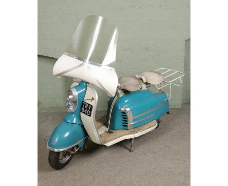 A 1959 NSU Prima III 150cc KL Petrol Scooter, registration number TRV840. Frame number 2356912, engine number 3427244. Includ