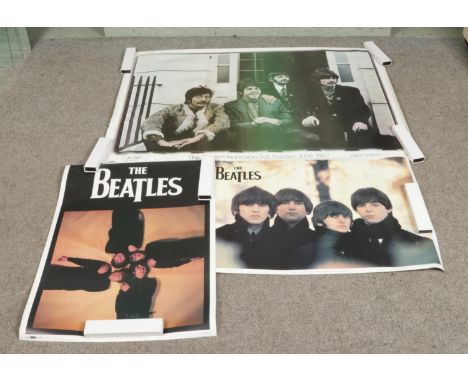 Three vintage 1960's The Beatles posters to include Sgt. Pepper 1967 promotional poster from the Splash Jan Olofsson collecti