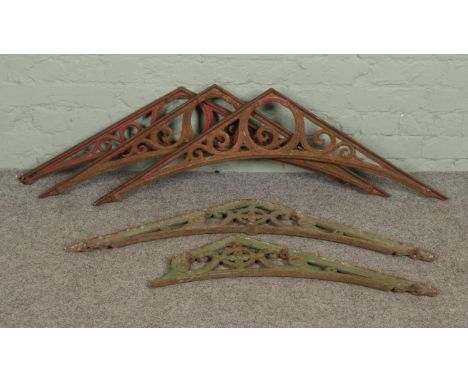 Architectural Salvage, a quantity of cast iron greenhouse/conservatory brackets.