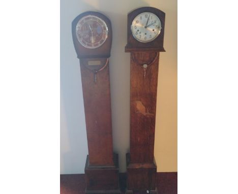 2 vintage grandmother clocks. Collection only. 