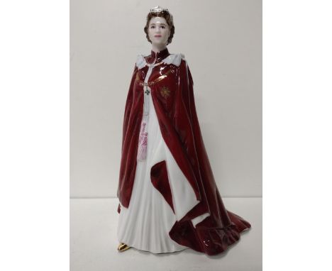 Royal Worcester figurine. In celebration of the Queens 80th birthday 2006. Shipping Group (A). 