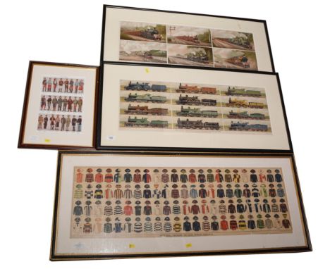 'Football Colours of Our Public Schools', colour lithograph, published for The Boy's Own Paper, 28 x 27.5cms, in Hogarth fram