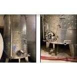 Defrancheschi Jacketed 5000 Liter / 1336 Gallon Vertical SS Tank