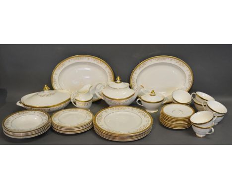 A Royal Doulton Belmont Pattern Part Dinner Service, together with a Royal Doulton Royal Gold part tea service 