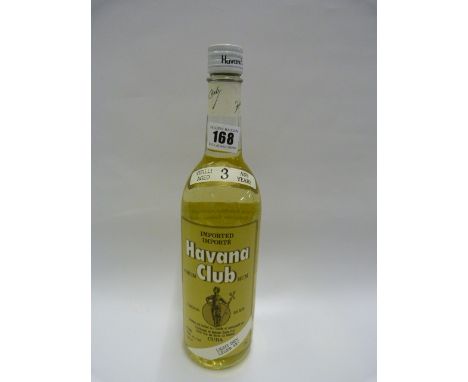 Bottle of Havana Club Light Dry Rum