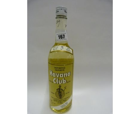 Bottle of Havana Club Light Dry Rum