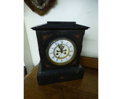 Black Slate Mantel Clock