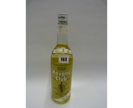 Bottle of Havana Club Light Dry Rum