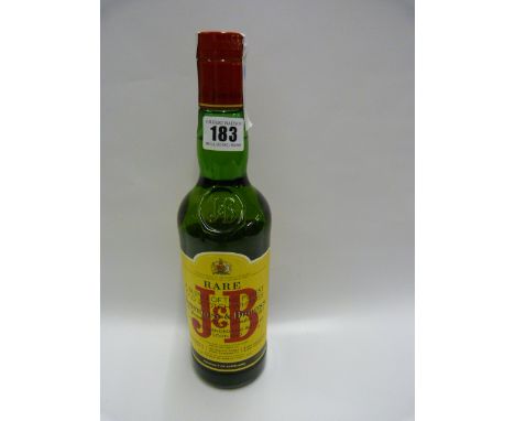 Bottle of Rare J&B Scotch Whisky