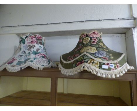2 Art Deco Standard Lamp Shades