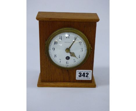 Oak Cased Mantel Clock