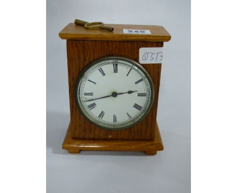 Oak Cased Mantel Clock