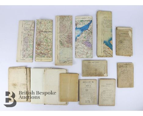 Vintage maps, France, Belgium, Nothern France including a French Traffic Circuit Map 9/11/1918, civilian Belgium map for cycl