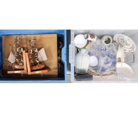 A mixed lot of assorted ceramic and glass items Condition Report:Available upon request