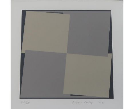 JOHN CARTER (ENGLISH b.1942) &nbsp;ABSTRACT&nbsp; &nbsp;Lithograph, signed lower right, dated (20)06, numbered 48/60, 20 x 20