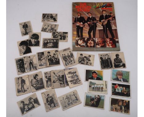 The Beatles a lot comprising various A &amp; B &amp; C chewing gum cards featuring the Beatles, Rolling Stones, Dave Clark Fi