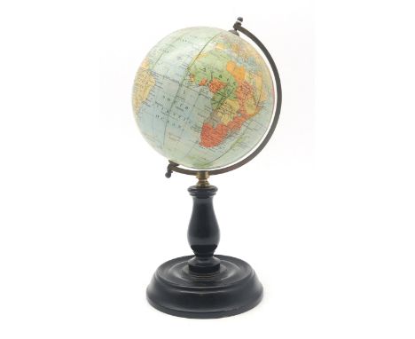 A Philip's 6" Terrestrial Globe, retailed by Pollock &amp; Stewart of 41 Renfield Street, Glasgow, measuring approx. 27cm in 