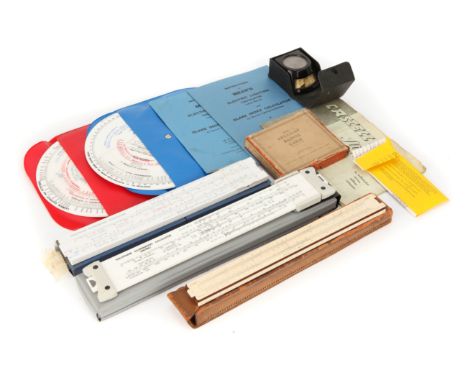 Collection of Lighting Calculators, various slide rules to calculate lighting requirements