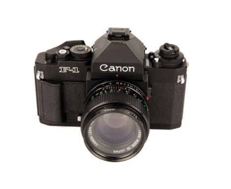 A Canon F1 NEW SLR Camera, with Canon FD f/1.4 50mm lens