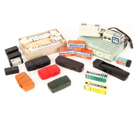 A Selection of Minox Camera Accessories, including cases, sliding mounting and more (a lot)