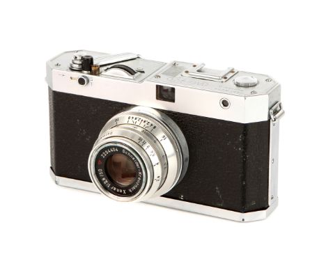 A Wenk Wenka I Rangefinder Camera, 1951/52, chrome, serial no. 5980, with Schneider Xenar f/2.8 50mm lens, chrome, serial no.