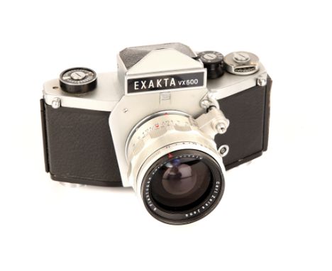 An Ihagee Exakta VX500 SLR Camera, with Carl Zeiss Jena Flektogon f/2.8 35mm lens