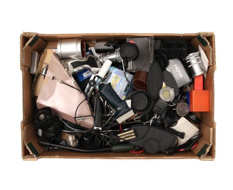 A Selection of Various Accessories, including brackets, tripod heads, filters / caps and more (a lot)
