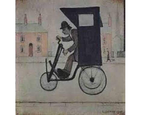 Laurence Stephen Lowry (1887-1976) - a coloured print issued in a limited edition entitled 'The Contraption', signed in penci