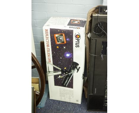 OPTUS REFLECTOR TELESCOPE 35-175M MAG AND TRIPOD, IN BOX  
