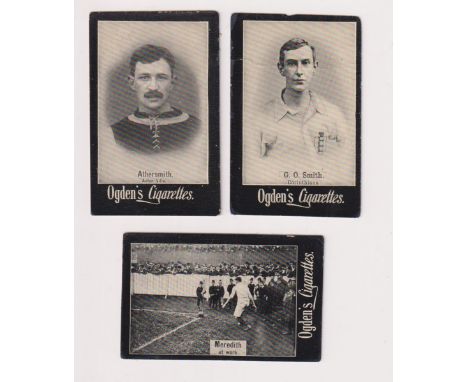 Cigarette cards, Ogden's Tabs, item 95, Footballer sub set (complete 56 cards) includes, 'Meredith at Work' (some very slight
