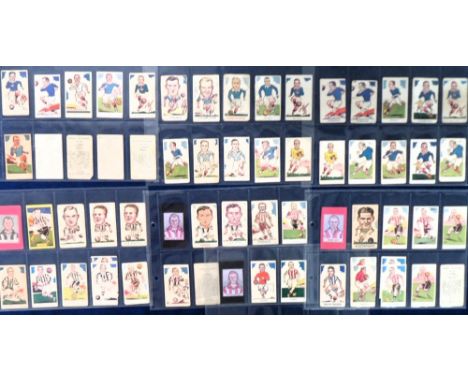 Trade cards, A & J Donaldson, Sports Favourites, all Football , 103 different cards sorted by Teams inc. Rangers, Tottenham, 
