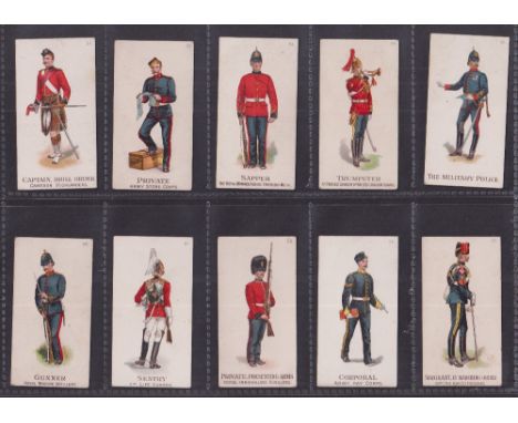 Cigarette cards, Gallaher, Types of the British Army (51-100) 'Now in Three Strengths' (set, 50 cards) (mostly gd/vg)