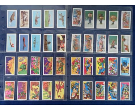 Trade cards, Barratt & Bassett, a selection of 4 sets, Barratt's, Magic Roundabout & UFO, Bassett, D C Super Heroes & World o
