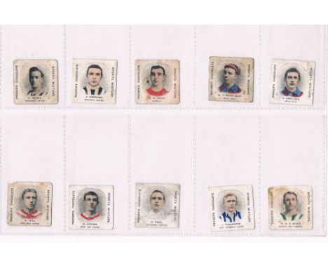 Trade cards, H. J. Packer, Footballers, 'K' size, 10 different cards, Veitch & Shepherd both Newcastle, Renneville & Cartlidg