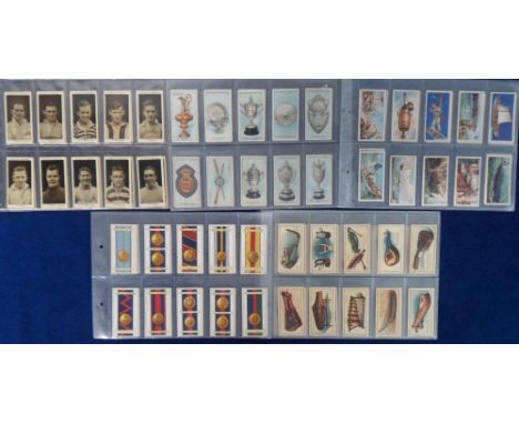 Cigarette cards, 5 sets from various issuers, C.W.S, Musical Instruments, Mitchell's, Scottish Footballers, Army Ribbons, Chu