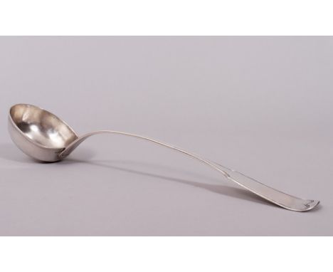 Große Kelle, Silber, wohl Georg Christian Friedrich Temmler (tätig 1796-1829), Augsburg, um 1826 ovale, tiefgemuldete Laffe, 