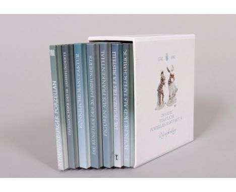 Konvolut Fachbücher, Nymphenburger Porzellan, 7-tlg.,B.E. Egert, Höfische Jagd als Tafelschmuck - Nymphenburger Porzellan, Sc