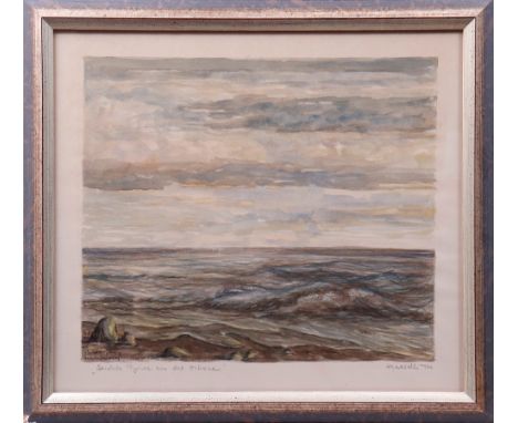 Leichte Brise an der Ostsee, 1946Unbekannter Künstler, Aquarell auf Papier, u.l. unl. bez., Ortsangabe "Hamburg", m. Bleistif