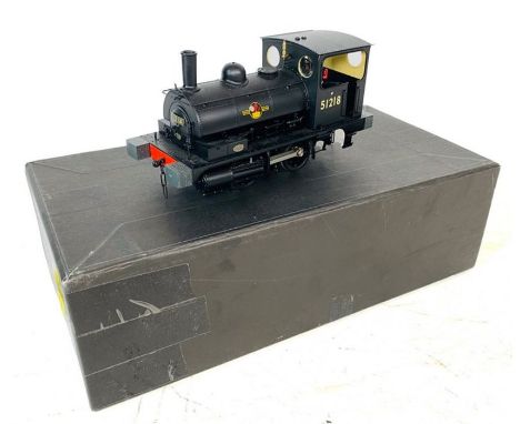 Tower Models Brass 'O' Gauge 7mm Fine Scale L&amp;Y PUG 0-4-0St BR Black 51218 - Boxed - Analogue Model