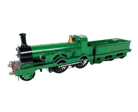 O Gauge 7mm Fine Scale 2-4-0 Steam Locomotive Plain Green Livery&nbsp;