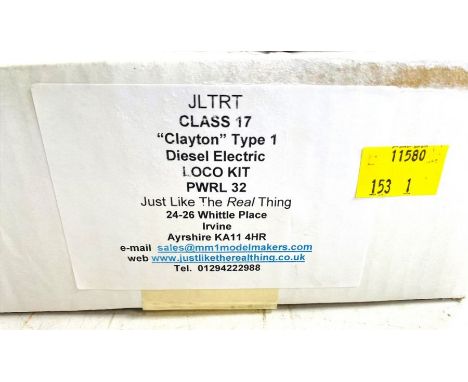 JLTRT Class 17 7mm 'O' Gauge Clayton Type 1 Diesel Electric Locomotive Kit - Boxed - Contents remain unchecked for completene
