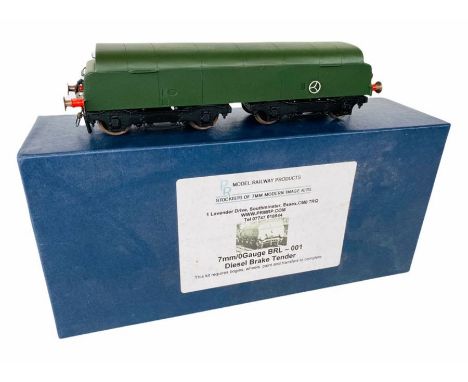 PRMRP 'O' Gauge 7mm BRL -001 Diesel Brake Tender Kit Built Model - Boxed CONDITION REPORT: Please note this item is damaged o