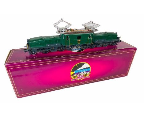 MTH 'O' Gauge Crocodile Twin Pantograph Locomotive - Green Livery - Boxed&nbsp;