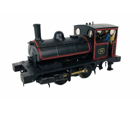 O Gauge 7mm Fine Scale PUG 0-4-0 Steam Locomotive LYR Black Livery - Made from Sevenscale Kit. Built by Mike Hall and Painted