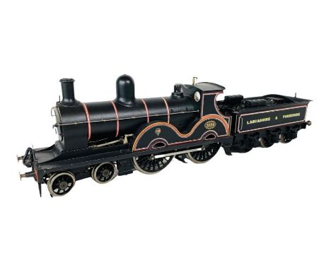 O Gauge 7mm Fine Scale 4-4-0 Steam Locomotive LYR Black Livery - No:1224