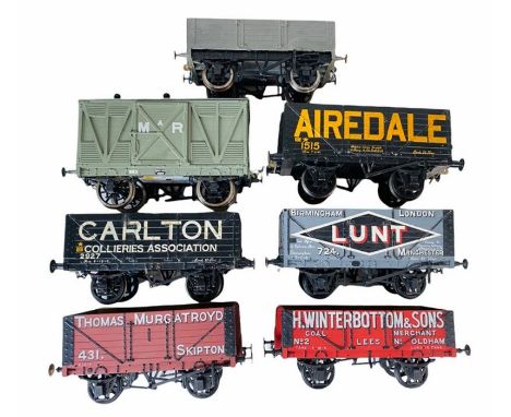 7x Assorted Kit Built 'O' Gauge 7mm Freight Goods Wagons - All Unboxed&nbsp;