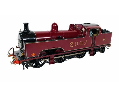 O Gauge 7mm Fine Scale 0-6-4 Steam Tank Locomotive - Crimson No.2007