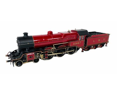 O Gauge 7mm Fine Scale LMS 10467 4-6-0 Crimson Livery Steam Locomotive&nbsp;